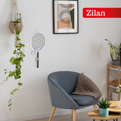 Zilan ZLN7088 3 in 1 elektromos légycsapó, 3 W, kézi /asztali / fali felhasználás, akkumulátoros tápellátás, 40 m² hatókörzet